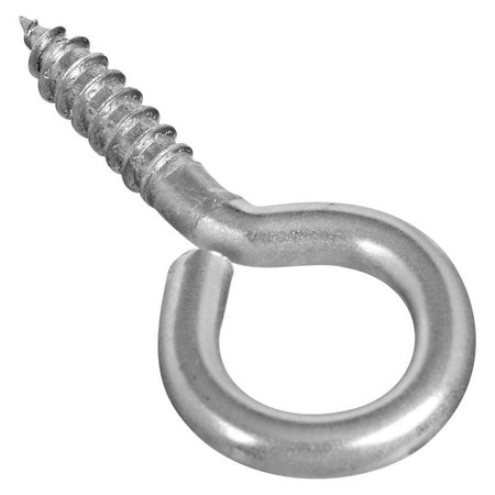NATIONAL HARDWARE V2016 Series Screw Eye, 8, 016 in Dia Wire, 069 in L Thread, 158 in OAL, Stainless Steel N197-178